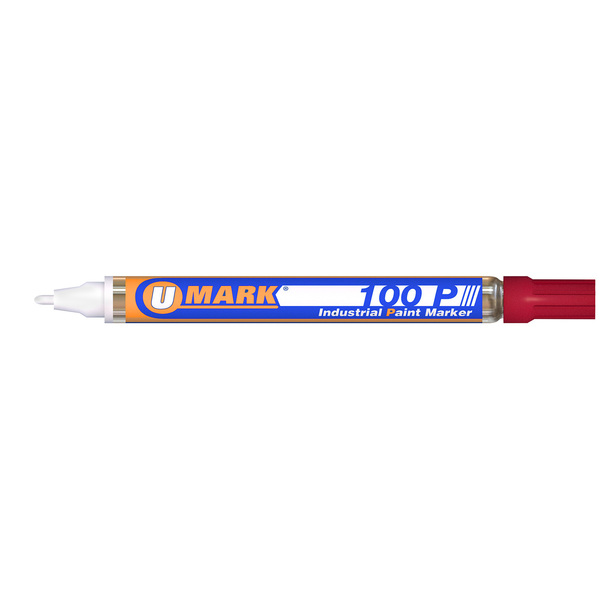 U-Mark 100P Fine Line Marker Red 10204FL
